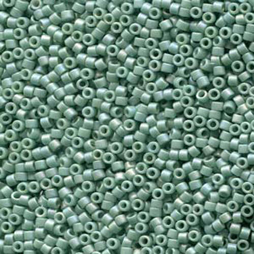 Miyuki 11/0 Delica Bead - DB2313 - Frosted Glazed Rainbow Celadon