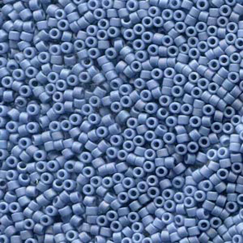 Miyuki 11/0 Delica Bead - DB2318 - Frosted Glazed Rainbow Soft Blue