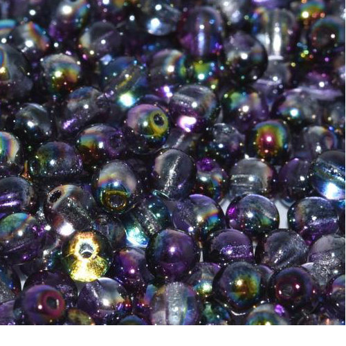 3mm Druk (Round) Bead - Crystal Magic Purple - 00030-95500