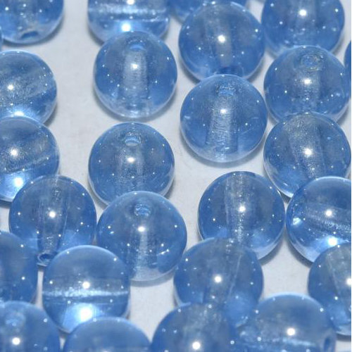 4mm Druk (Round) Bead - Light Sapphire Shimmer - 30020-14400