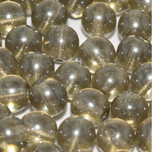 4mm Druk (Round) Bead - Black Diamond Shimmer - 40010-14400