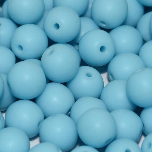 4mm Druk (Round) Bead - Turquoise Matted - 63020-84110