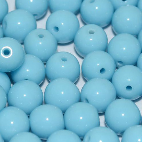 4mm Druk (Round) Bead - Turquoise  - 63020