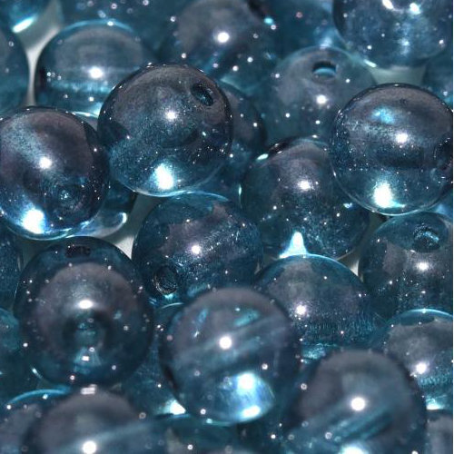 6mm Druk (Round) Bead - Crystal Baby Blue Luster - 00030-14464