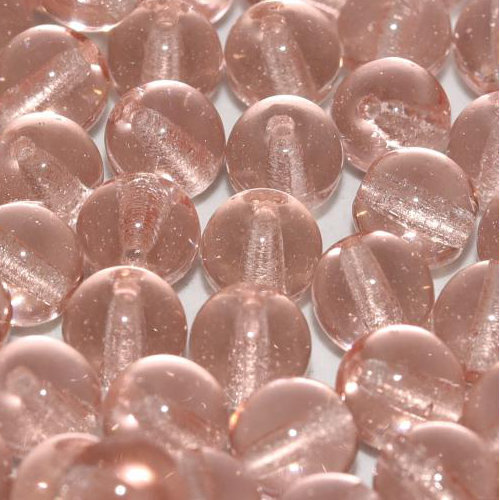 6mm Druk (Round) Bead - Rosaline  - 70130