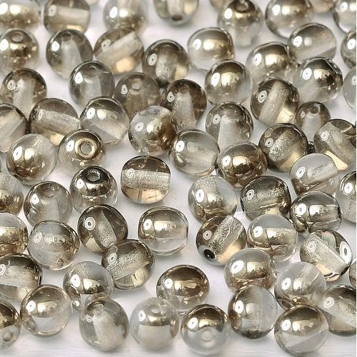 8mm Druk (Round) Bead - Crystal Chrome - 00030-27401