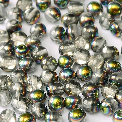 8mm Druk (Round) Bead - Crystal Vitrail - 00030-28101