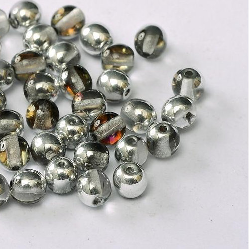 8mm Druk (Round) Bead - Crystal Bermuda Blue - 00030-29636