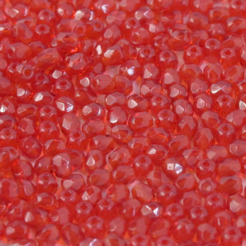 4mm Fire Polish Bead - Siam  - 90080