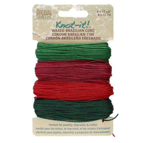 2 Ply Waxed Polyester Cord - PLY04-MIX11 - Vintage Christmas