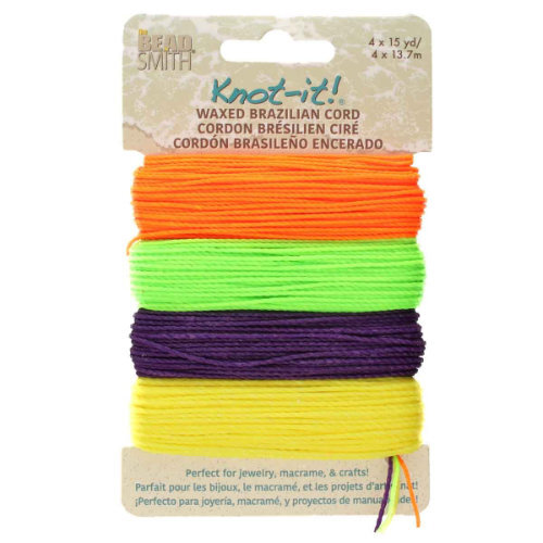 2 Ply Waxed Polyester Cord - PLY04-MIX12 - Trick or Treat