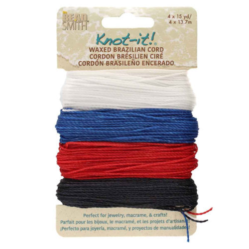 2 Ply Waxed Polyester Cord - PLY04-MIX14 - Americana