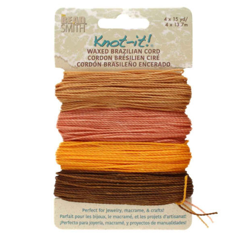 2 Ply Waxed Polyester Cord - PLY04-MIX15 - Pumpkin Spice