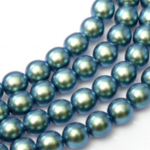 3mm Czech Glass Pearl - 150 Bead Strand - Moonstone Blue - Shiny - 19041