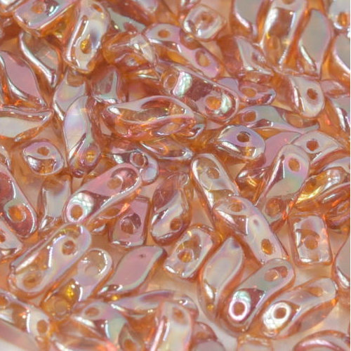 3mm x 7mm Storm Duo 2 Hole Bead - Crystal Full Apricot Medium - 00030-29123