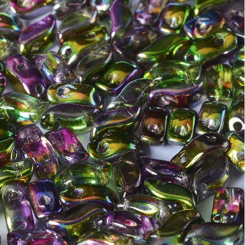 3mm x 7mm Storm Duo 2 Hole Bead - Crystal Magic Orchid - 00030-95000