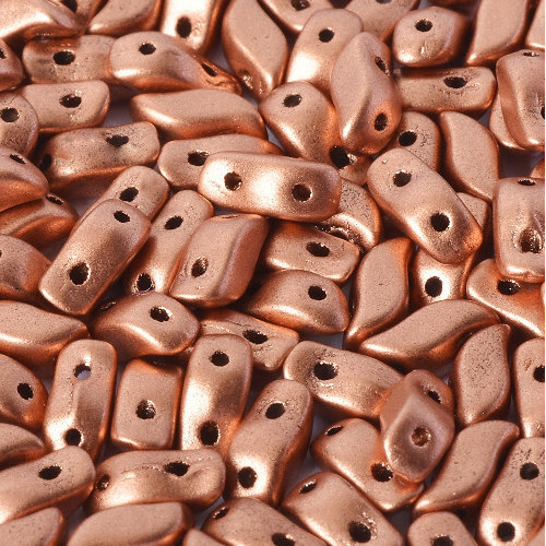  Storm Duo 2 Hole Bead -  Vintage Copper - 01770