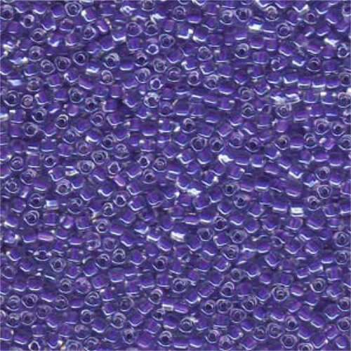 Miyuki 10/0 Triangle Bead - TR10-1123 - Purples Lined Crystal