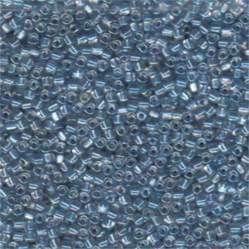 Miyuki 10/0 Triangle Bead - TR10-1137 - Sea Blue Lined Crystal