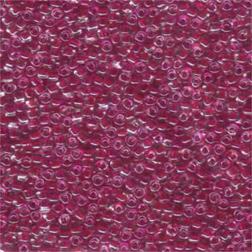 Miyuki 10/0 Triangle Bead - TR10-1140 - Cranberry Lined Crystal