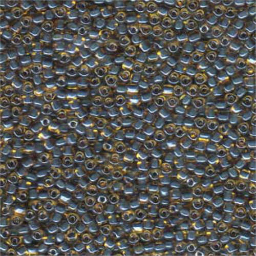 Miyuki 10/0 Triangle Bead - TR10-1169 - Topaz Lined Slate Blue AB