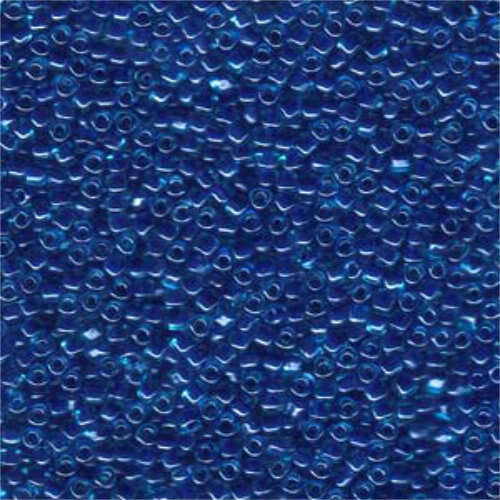 Miyuki 10/0 Triangle Bead - TR10-1828 - Light Blue Lined Dark Blue