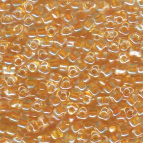 Miyuki 5/0 Triangle Bead - TR5-1107 - Tan Lined Crystal