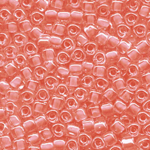 Miyuki 5/0 Triangle Bead - TR5-1122 - Salmon Lined Crystal