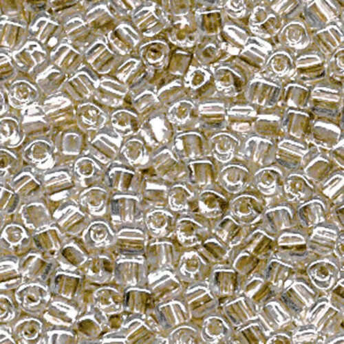 Miyuki 5/0 Triangle Bead - TR5-1124 - Tan Lined Crystal