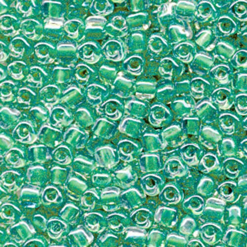 Miyuki 5/0 Triangle Bead - TR5-1130 - Kelly Green Lined Crystal