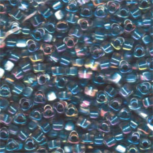 Miyuki 5/0 Triangle Bead - TR5-1137 - Sea Blue Lined Crystal