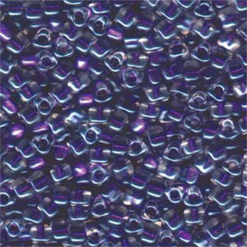 Miyuki 5/0 Triangle Bead - TR5-1558 - Dark Amethyst Lined Crystal AB