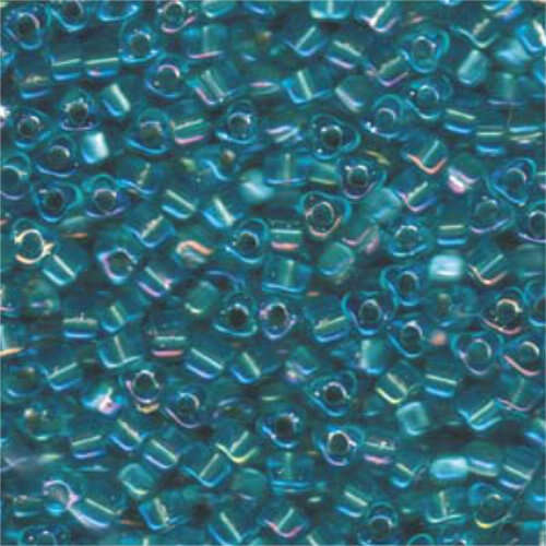 Miyuki 5/0 Triangle Bead - TR5-1821 - Aqua Lined Sky Blue AB