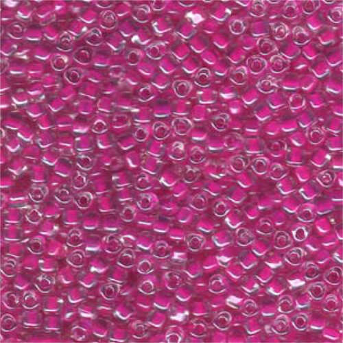 Miyuki 8/0 Triangle Bead - TR8-1110 - Fuchsia Lined Crystal