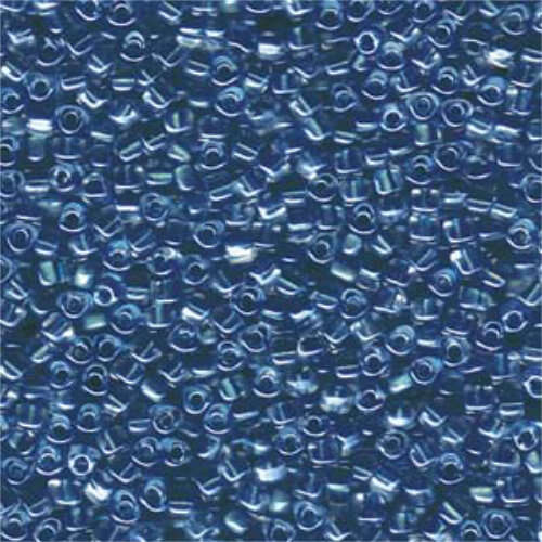 Miyuki 8/0 Triangle Bead - TR8-1115 - Dark Blue Lined Crystal