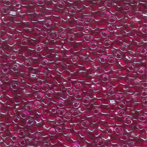 Miyuki 8/0 Triangle Bead - TR8-1140 - Cranberry Lined Crystal