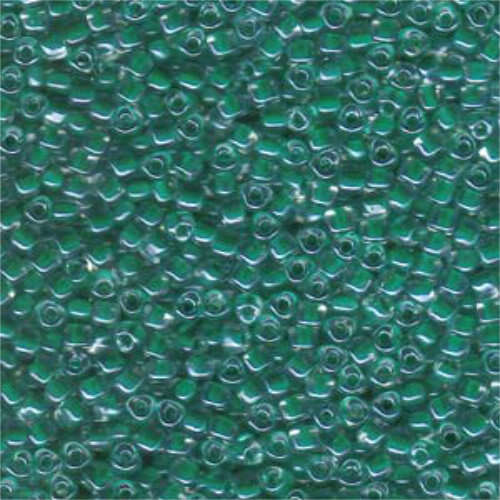 Miyuki 8/0 Triangle Bead - TR8-1142 - Green Lined Crystal