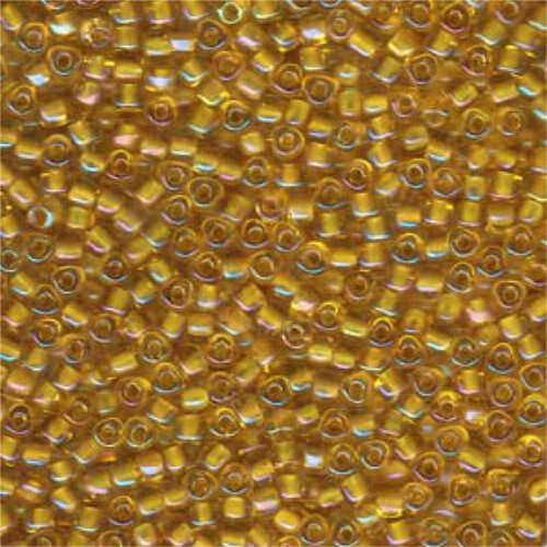 Miyuki 8/0 Triangle Bead - TR8-1161 - Topaz Lined Yellow AB