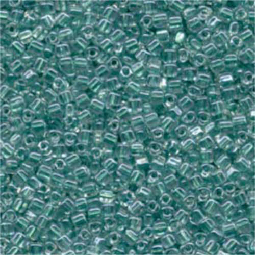 Miyuki 8/0 Triangle Bead - TR8-1528 - Aqua Green Lined Crystal AB