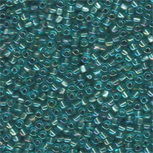 Miyuki 8/0 Triangle Bead - TR8-1821 - Aqua Lined Sky Blue AB