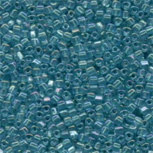 Miyuki 8/0 Triangle Bead - TR8-1822 - Light Blue Lined Teal 