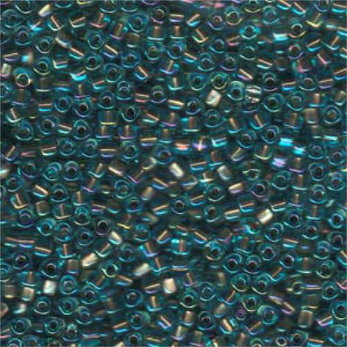 Miyuki 8/0 Triangle Bead - TR8-1825 - Bronze Lined Aqua AB