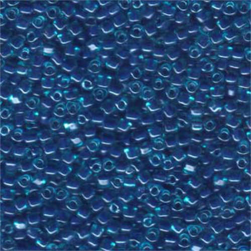 Miyuki 8/0 Triangle Bead - TR8-1828 - Light Blue Lined Dark Blue