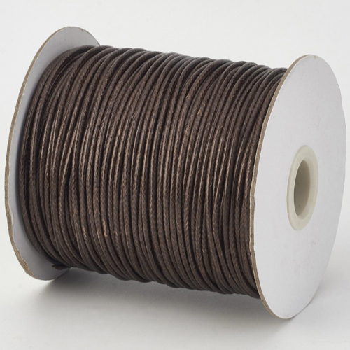 0.5mm Chocolate Brown Korean Waxed Cotton Cord