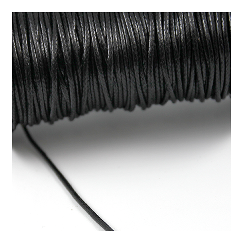 1.5mm Waxed Cotton Cord - Black