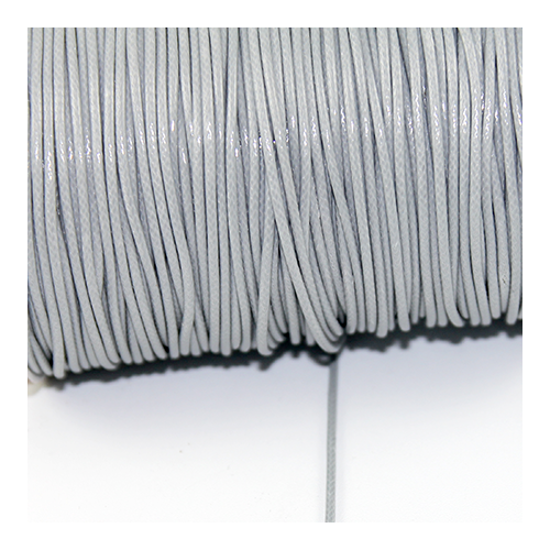 1.5mm Waxed Cotton Cord - Grey
