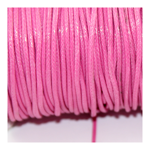 1.5mm Waxed Cotton Cord - Hot Pink