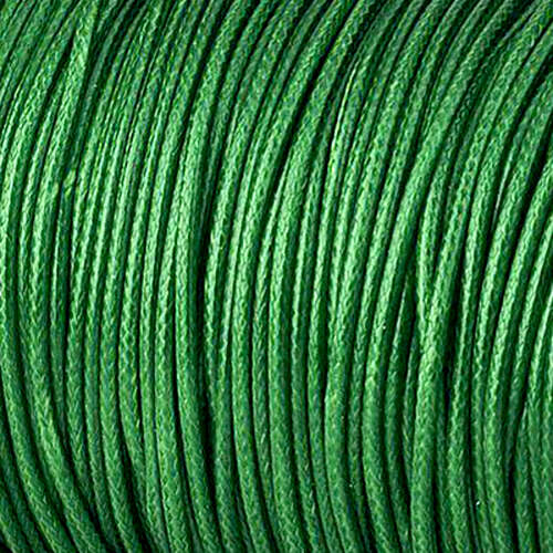 1mm Dark Green Korean Waxed Cotton Cord