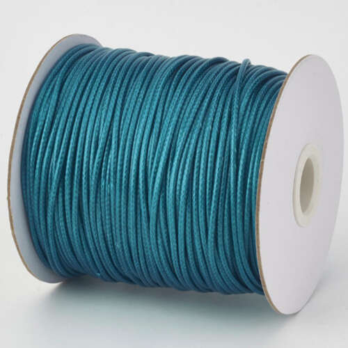 1mm Dark Teal Korean Waxed Cotton Cord