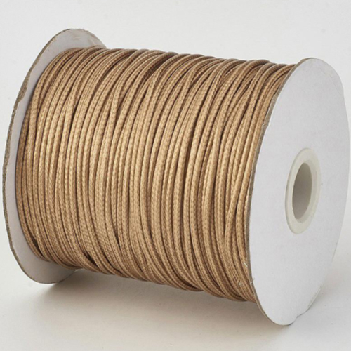 1mm Latte Korean Waxed Cotton Cord